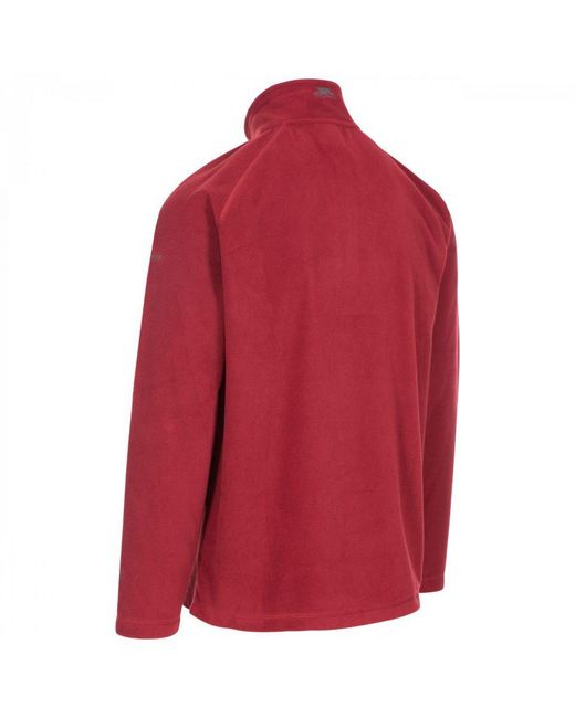 Trespass Red Blackford Microfleece for men