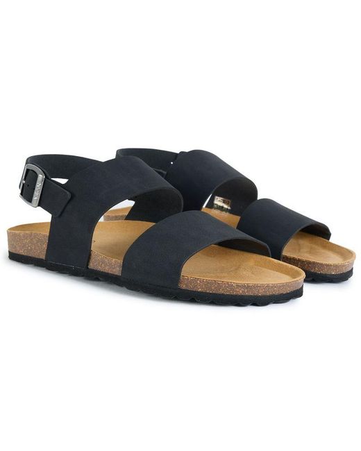 V.Gan Blue Vegan Papaya Comfort Footbed Sandals for men
