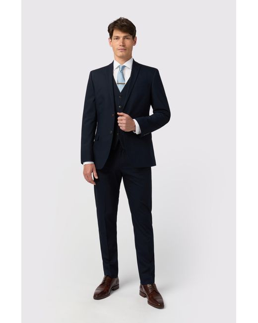 Antique Rogue Blue Slim Fit Twill Jacket for men