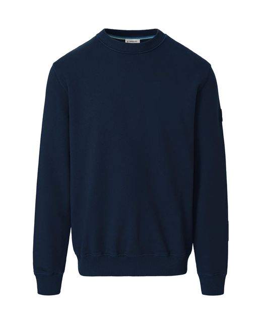 Sandbanks Blue Badge Logo Sweatshirt Cotton for men