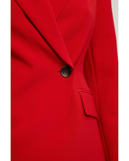 Karen Millen Compact Viscose Single Breasted Tailored Blazer