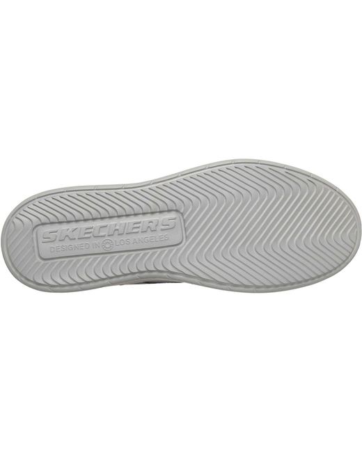 Skechers Blue Hyland Justino Textile Lace-Up Shoes for men