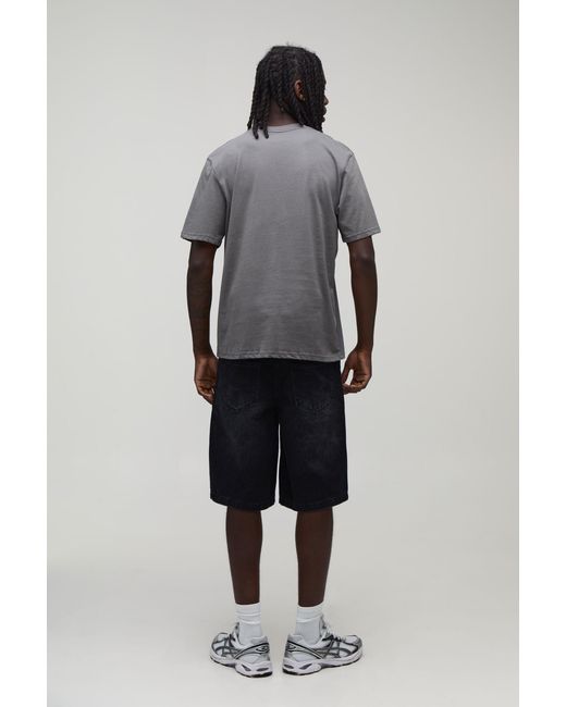 BoohooMAN Blue Regular Nirvana Slogan License Print T-Shirt for men