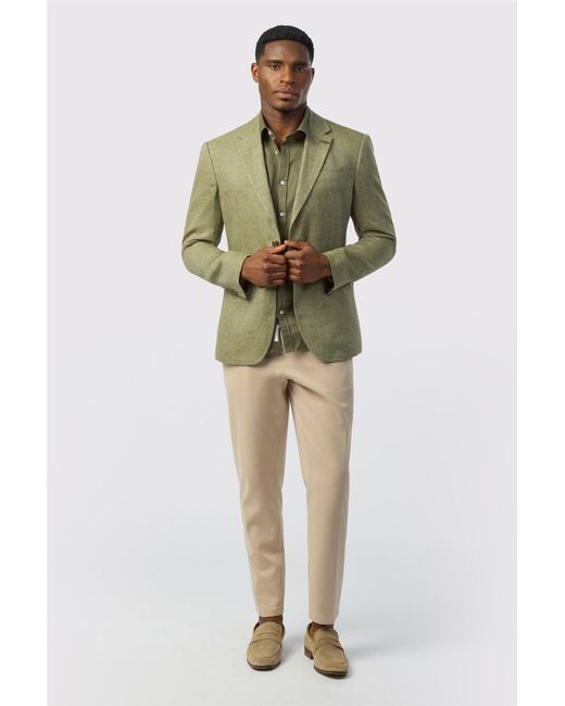 Ted Baker Green Single Breasted Long Sleeve Two Button Tailored Suit Jacket for men