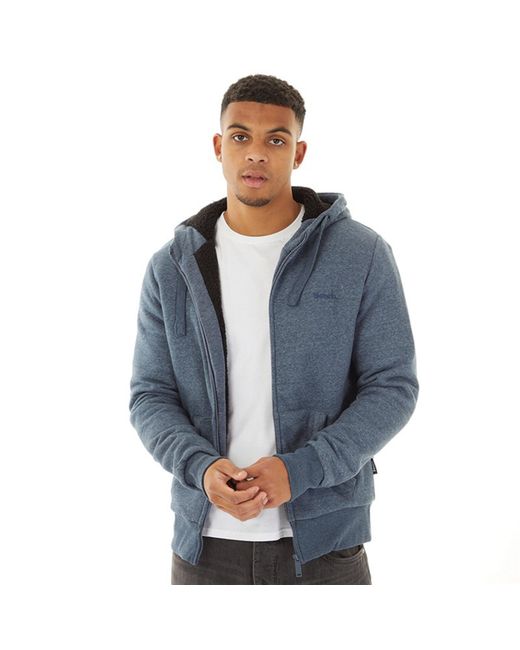 Bench Blue Baraz Zip Hoodie for men