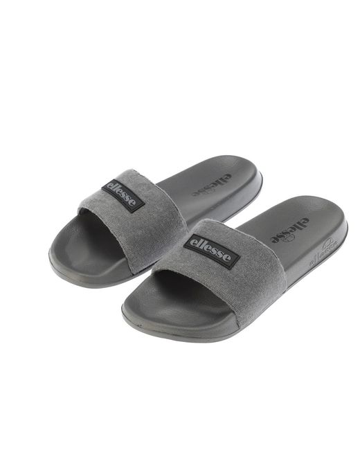 Ellesse Gray Laxxes Open Toe Slide Sandals for men