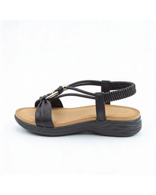 Heavenly Feet Blue Chime Slingback Sandals