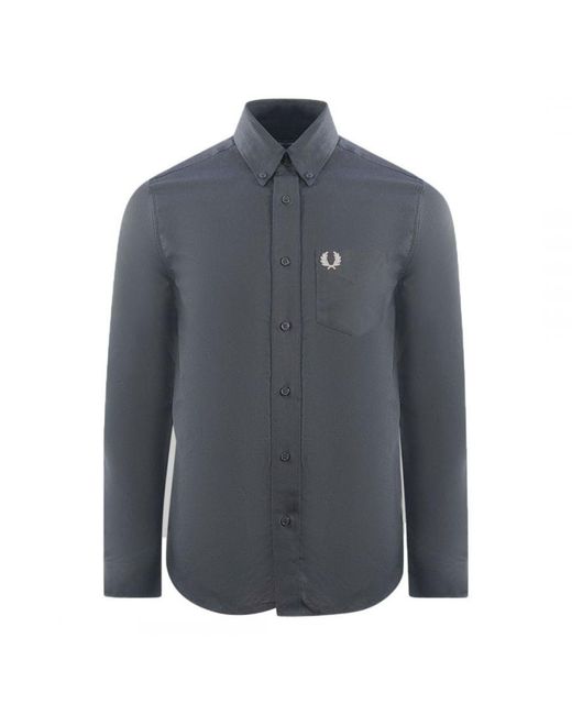 Fred Perry Blue Oxford Casual Shirt for men
