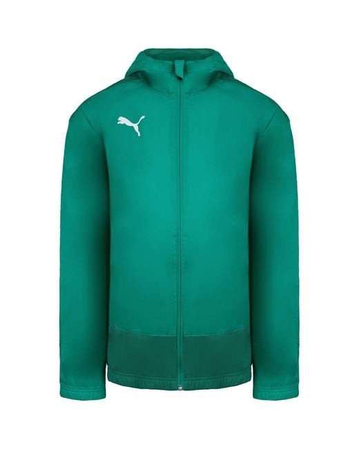 PUMA Green Teamgoal 23 Trg Rain Jacket for men
