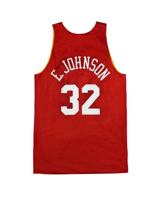 Mitchell & Ness Red Nba All Stars La Lakers Magic Johnson Jersey Vest for men