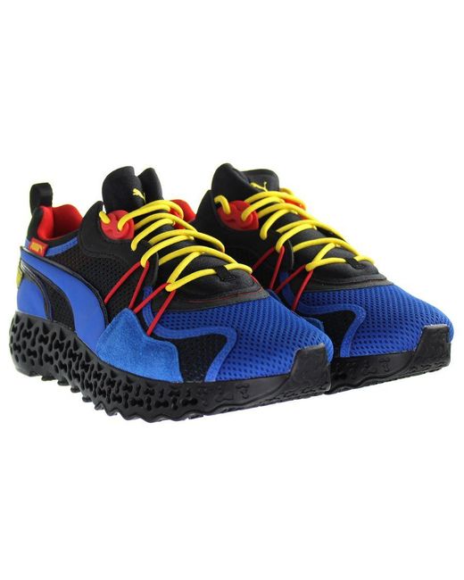 PUMA Blue Calibrate Restored Lace Up Trainers for men