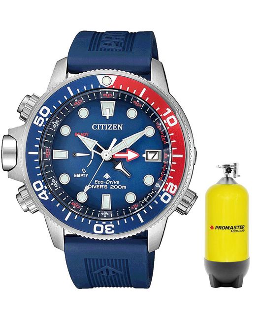 Citizen Blue Promaster Marine Watch Bn2038-01L Rubber for men