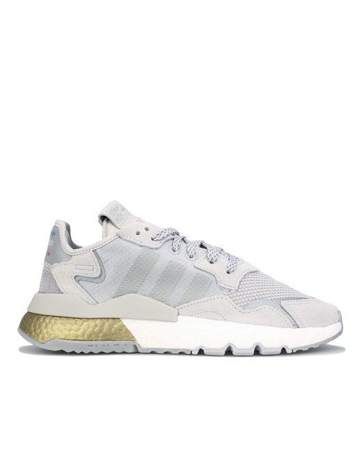 Adidas Originals White Nite Jogger Shoes for men