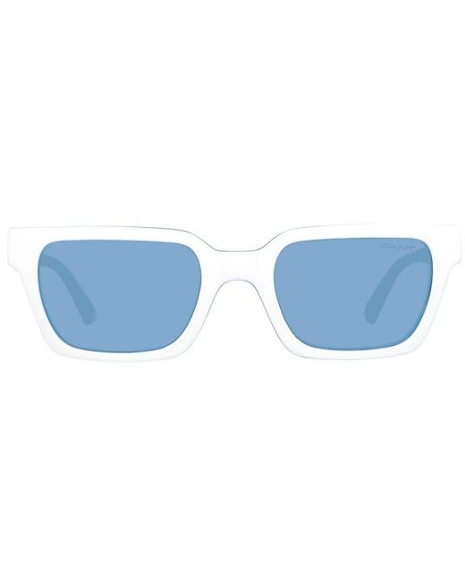 Gant Blue Rectangle Sunglasses With Lenses for men