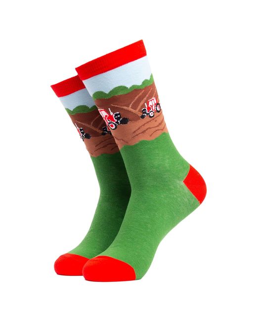 Soctopus Job Neuheit Socken in Green für Herren