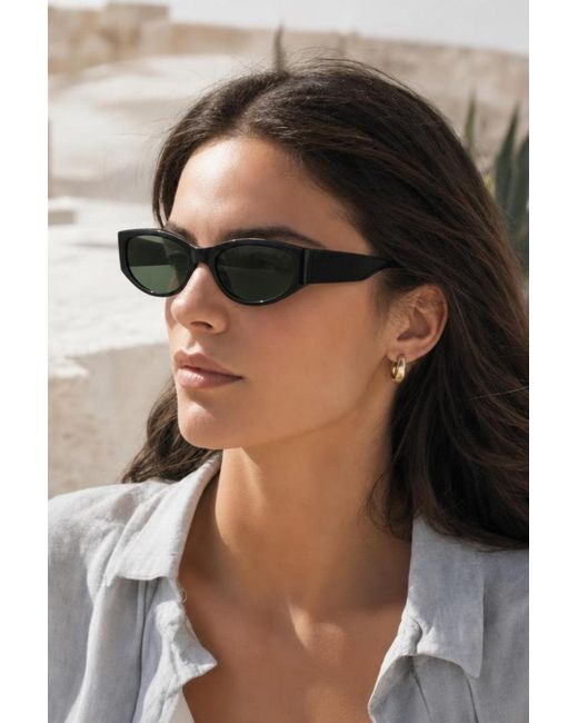 SVNX Black Racer Wrap Around Sunglasses