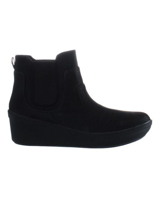 Clarks Black Step Rose Sun Boots