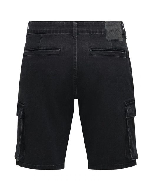 Only & Sons Shorts in het Black voor heren