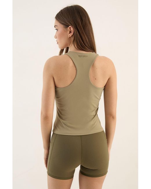 DSGN Studio Green Sculpt Racer Back Padded Vest