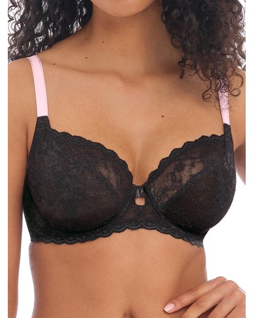 Freya Black Offbeat Plunge Bra