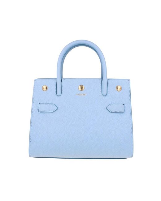 Burberry Blue Tote Top Handle Bag