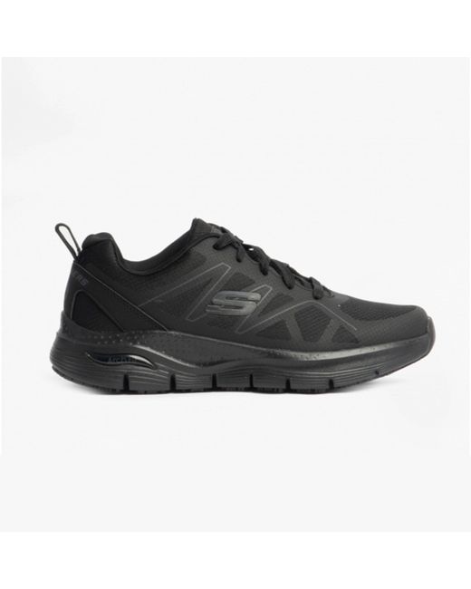 Skechers Black Arch Fit Sr Axtell Mesh Trainers for men