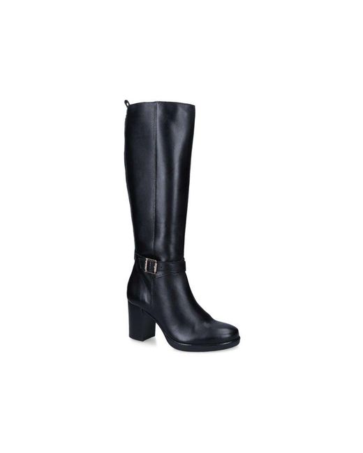 Carvela Kurt Geiger Black Leather 2 Knee High Boots