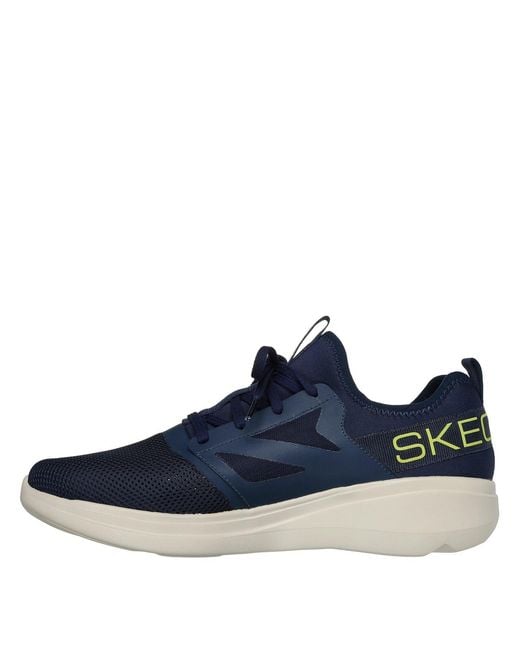 Skechers Blue Go Run Fast Low Top Flat Heel Sneakers for men