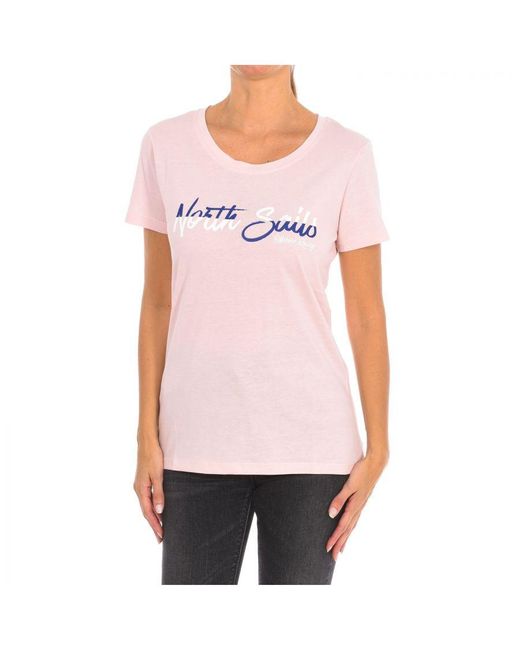 North Sails T-shirt Met Korte Mouwen Voor 9024310 in het Pink