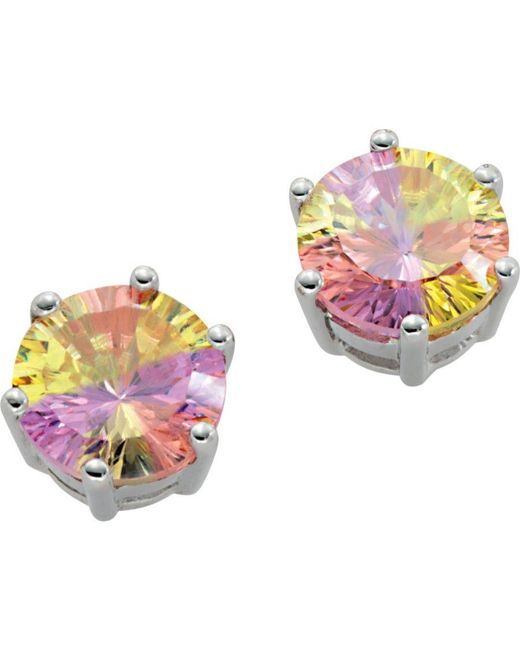 Orphelia Pink 925 Sterling Stud Earrings
