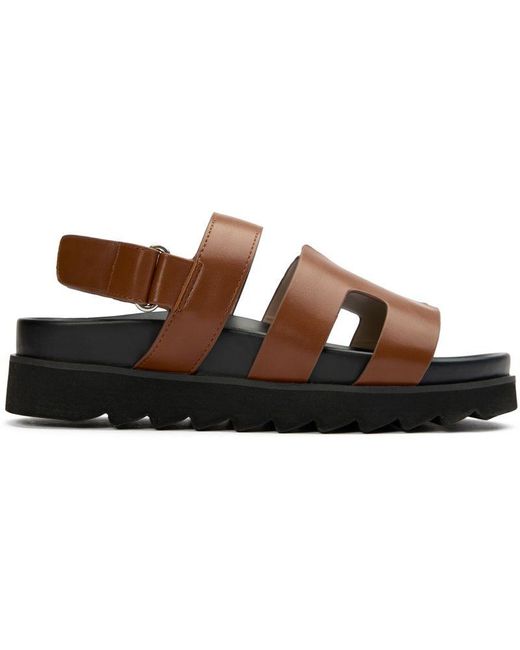 V.Gan Brown Vegan Brazil Ankle Strap Sandals