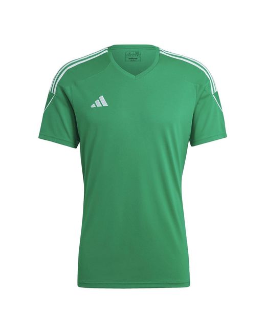Adidas Green Tiro V-Neck Short Sleeve Jersey T-Shirt for men