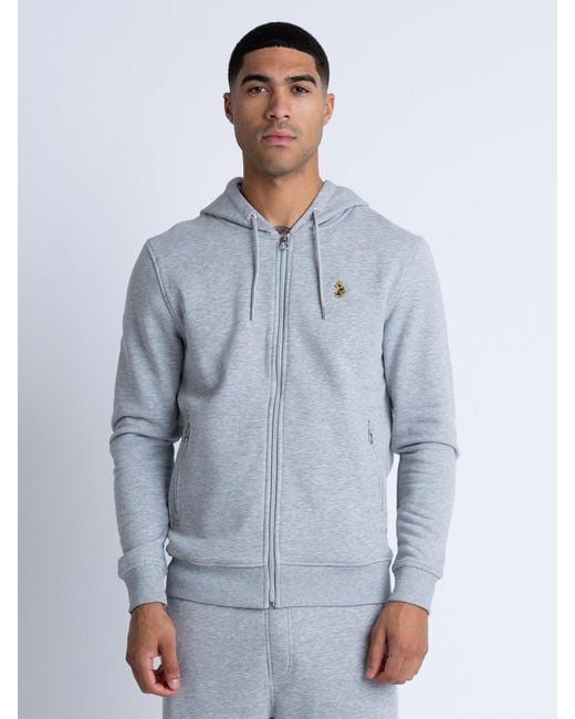 Luke 1977 Blue Berlin 2 Zip Hoodie for men