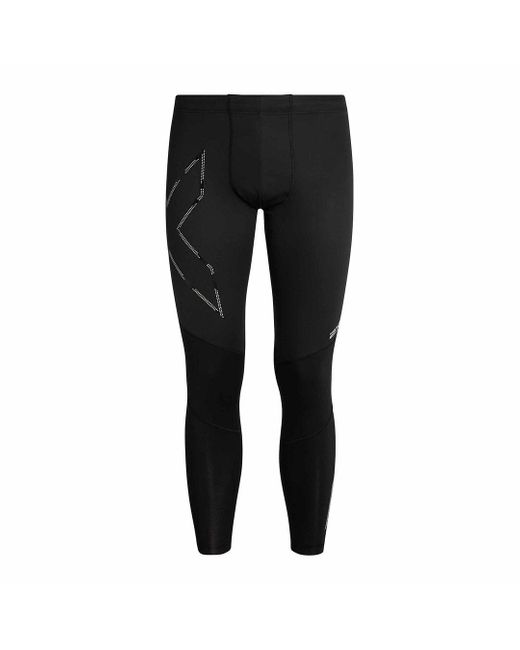 2xu Black Ignition Shield Compression Tights Nylon for men