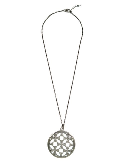 Orphelia Black 925 Sterling Chain With Pendant