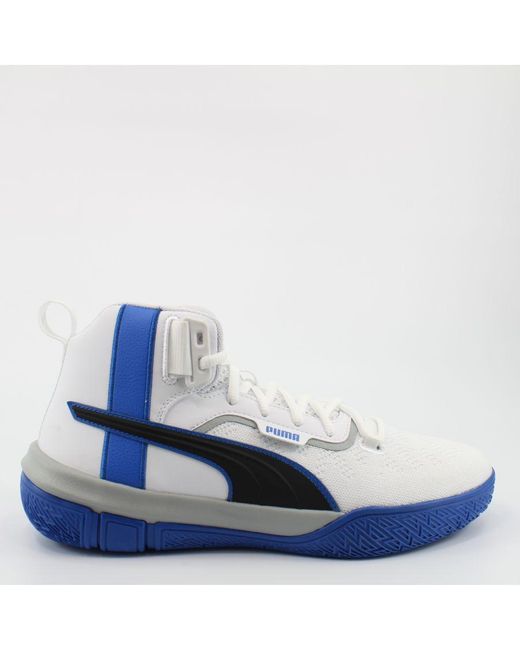 PUMA Blue Legacy Mm Textile High Top Lace Up Trainers 194048 01 for men