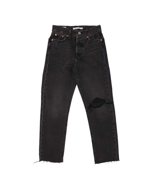 Levi's Black Levi's Wedgie Straight Leg Five Pocket Jeans