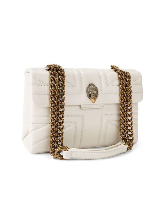 Kurt Geiger White Leather Union Jack Bag