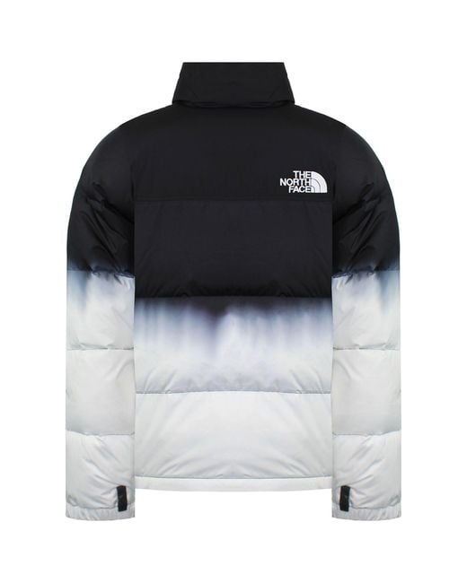 The North Face Black 96 Retro Nuptse Dip Dye Jacket Nylon for men
