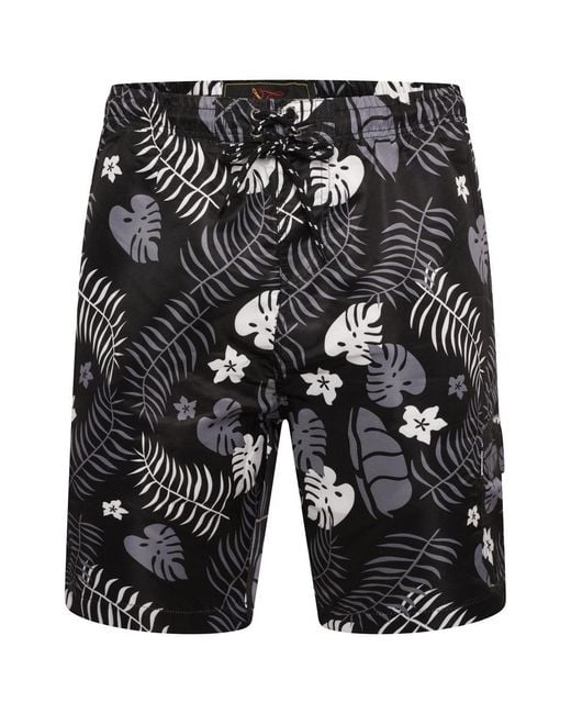 Forge Black Swim Shorts for men