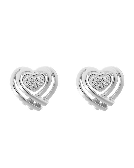 Orphelia Metallic Ladies Embellished 'Anni' 925 Sterling Stud Earrings