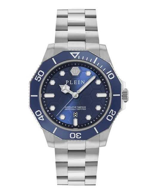 Philipp Plein Blue Aquastorm Watch Pw2Ga0426 Stainless Steel for men