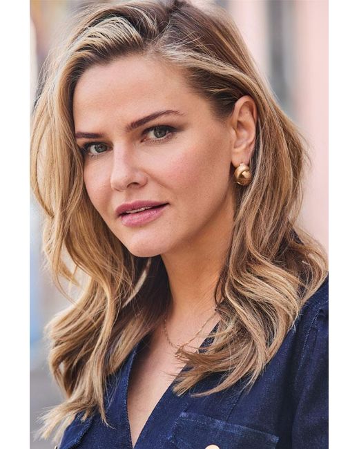 Sosandar Brown Brushed Metal Knot Detail Earrings