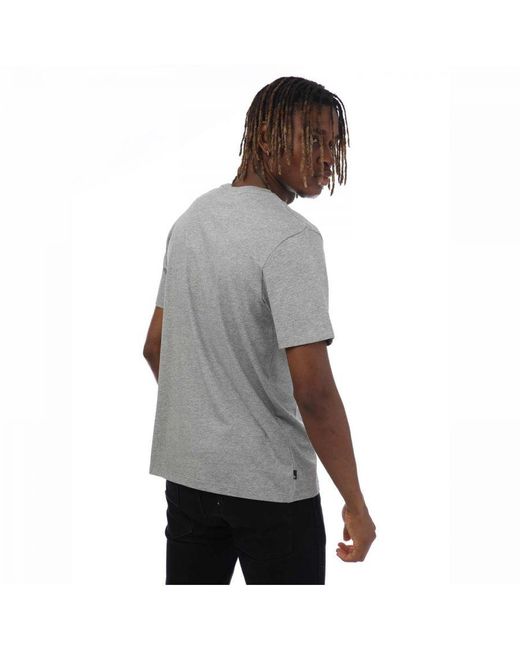 Timberland Gray Northwood Wordmark Logo T-Shirt for men