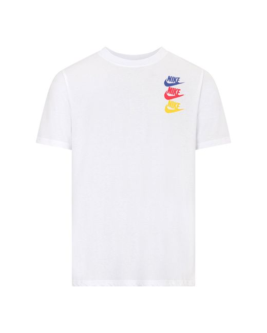 Nike White Sportswear Standard Issue T-Shirt Cotton for men
