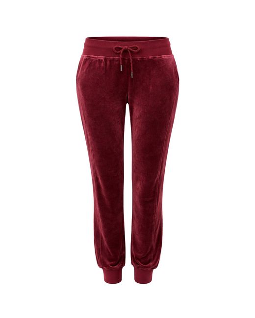 PUMA Red X Rihanna Fenty Velour Fitted Track Pants Cotton