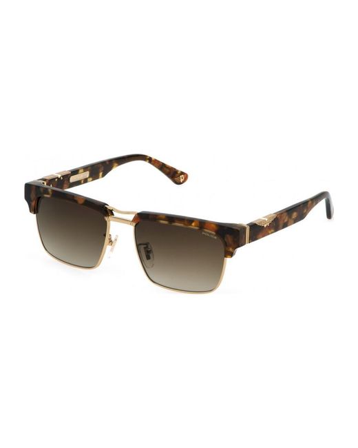 Police Brown Splp25 55 0Aer Sunglasses for men