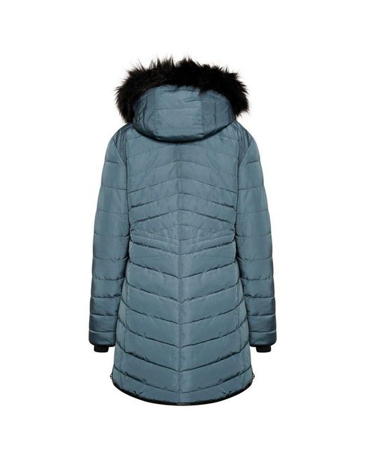 Dare 2b Blue Ladies Striking Iii Long Length Padded Jacket (Orion/Orion)