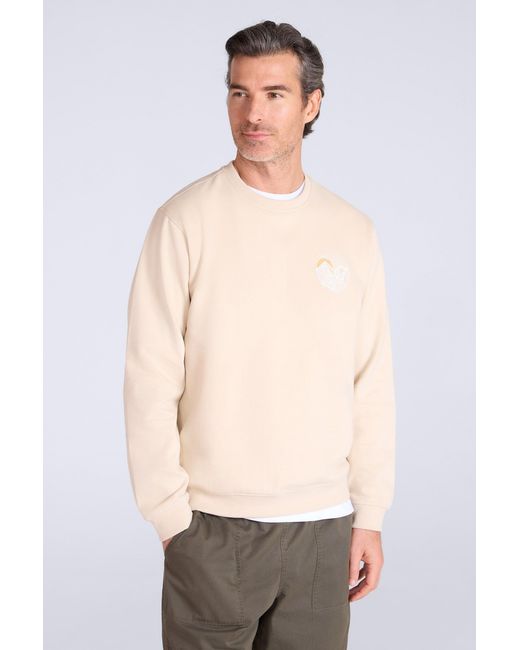 Mountain Warehouse Multicolor 'Circle Mountain' Crew Neck Sweatshirt Casual Lightweight Pullover Jumper Cotton for men