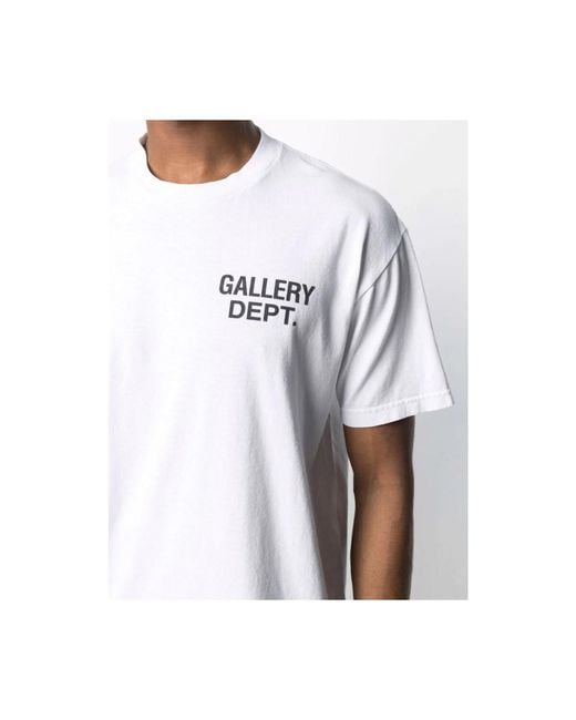 GALLERY DEPT. White Souvenir Logo T-Shirt for men